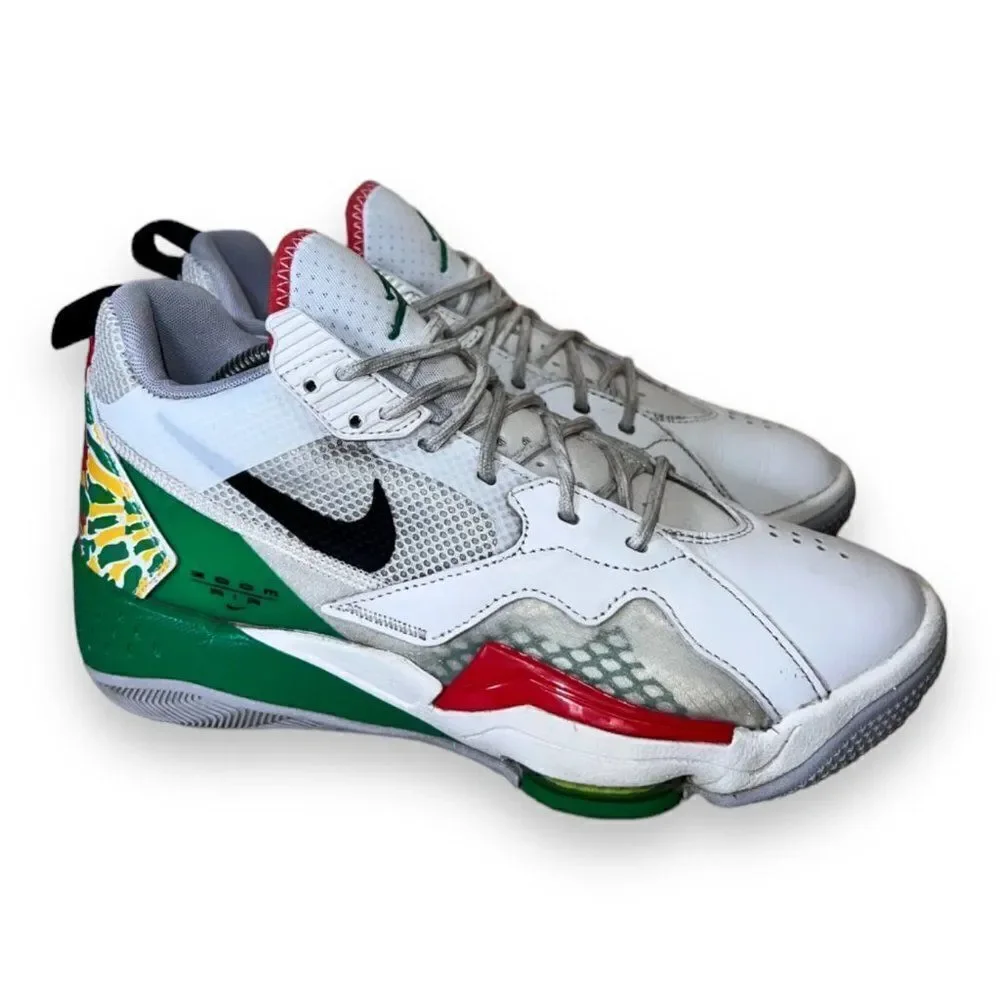 Jordan Zoom '92 'White Lucky Green Dark Sulfur' CK9183-103‎ Men's 8